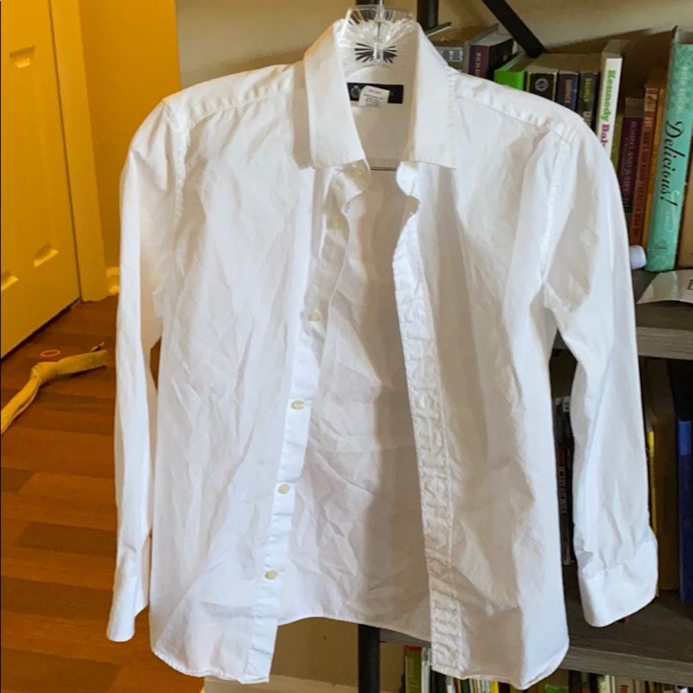 Boys crewcuts Thompson shirt white size 12